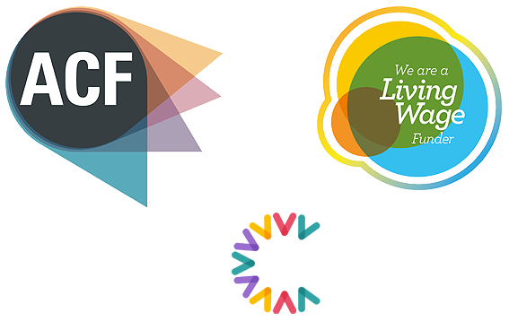 ACF Logo and Living Wage Logo